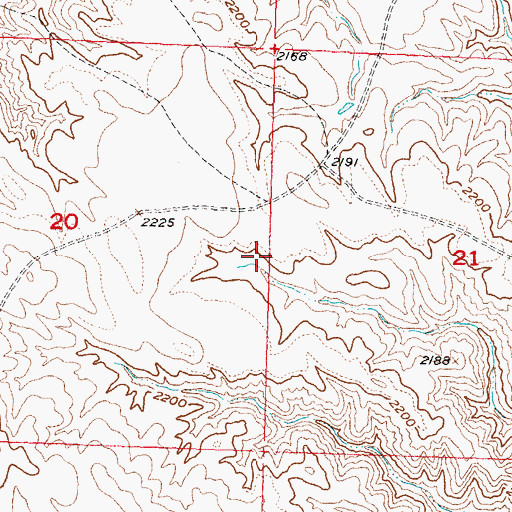 Topographic Map of District 3, SD