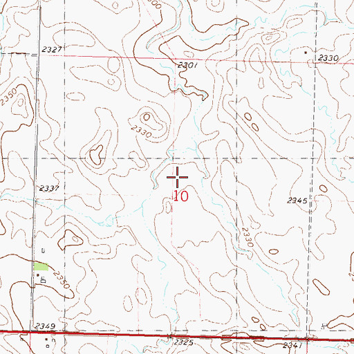 Topographic Map of District 5, SD