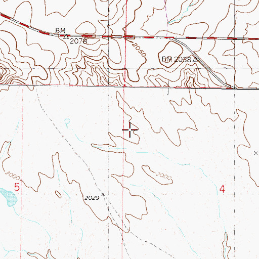 Topographic Map of District 6, SD