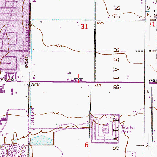 Topographic Map of District C, AZ