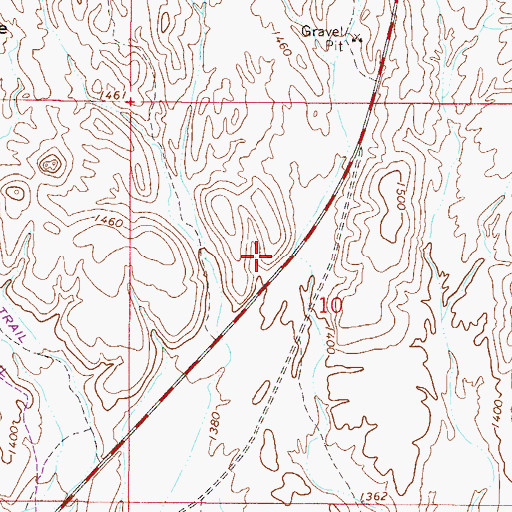 Topographic Map of District F, AZ