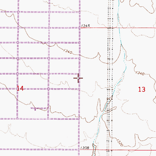 Topographic Map of District G, AZ
