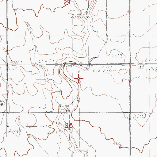 Topographic Map of Fort Kipp District, MT