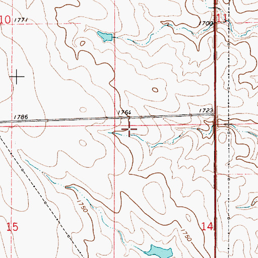 Topographic Map of Fort Thompson District, SD
