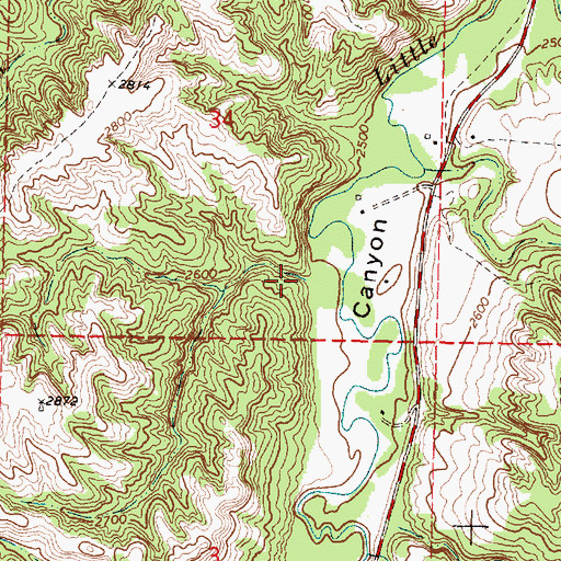Topographic Map of Grass Mountain Segment, SD
