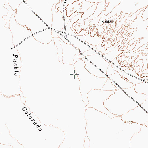 Topographic Map of Greasewood Chapter, AZ