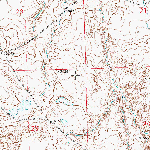 Topographic Map of Hays District, MT