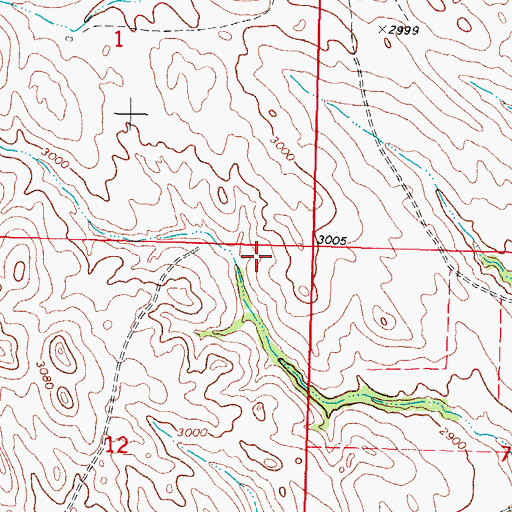 Topographic Map of He Dog Segment, SD