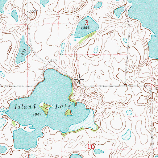 Topographic Map of Heipa District, SD