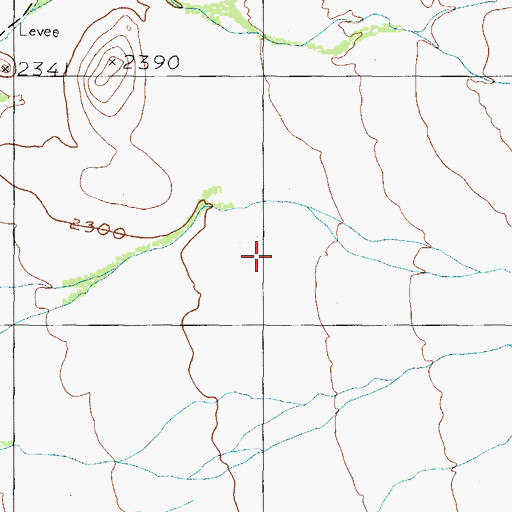 Topographic Map of Hickiwan District, AZ