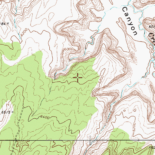 Topographic Map of Inscription House Chapter, AZ