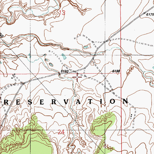 Topographic Map of Jeddito Chapter, AZ