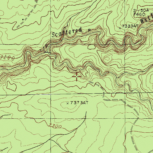 Topographic Map of Kinlichee Chapter, AZ