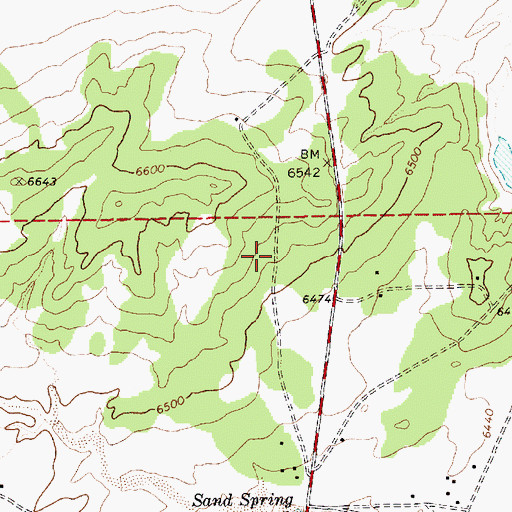 Topographic Map of Klagetoh Chapter, AZ