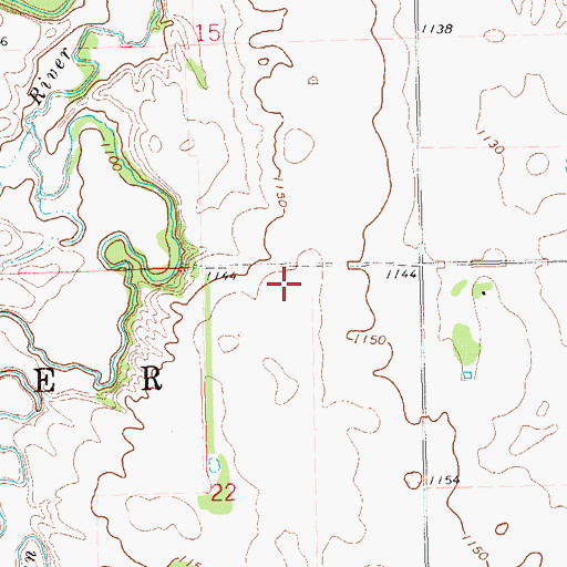 Topographic Map of Lake Traverse District, SD