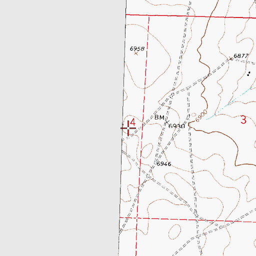 Topographic Map of Littlewater Chapter, NM