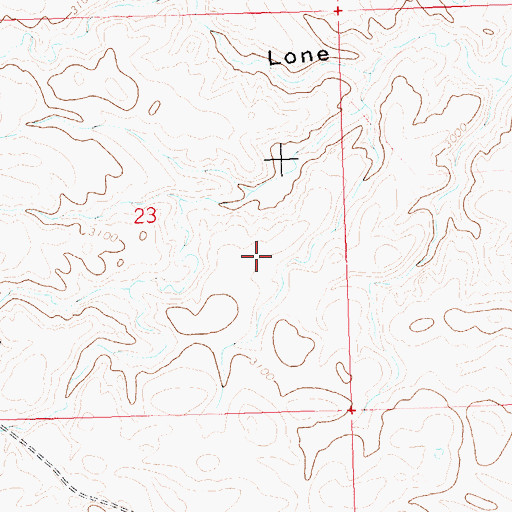 Topographic Map of Lodge Pole District, MT