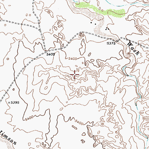 Topographic Map of Many Farms Chapter, AZ