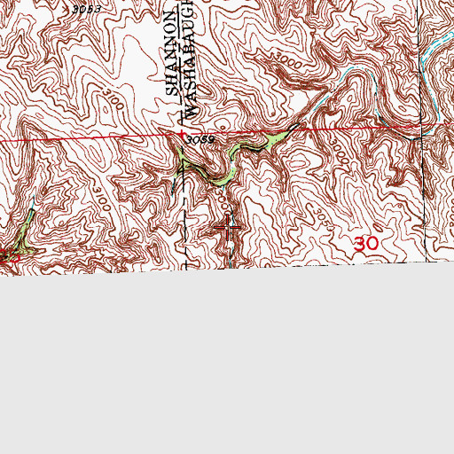 Topographic Map of Medicine Root District, SD