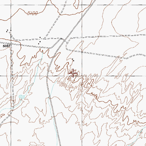 Topographic Map of Mexican Water Chapter, UT