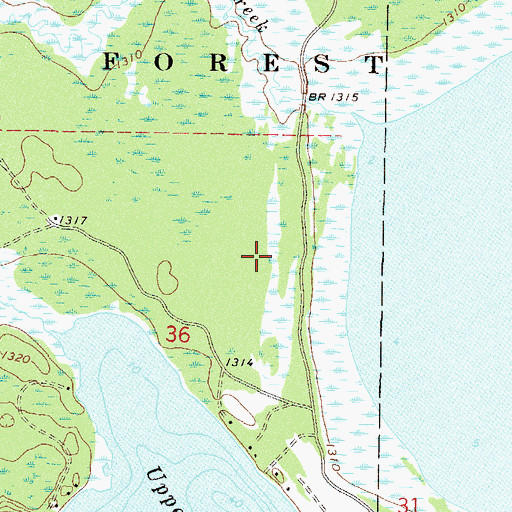 Topographic Map of Minnesota Chippewa Trust Land, MN