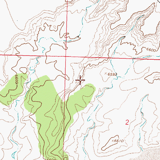 Topographic Map of Nageezi Chapter, NM