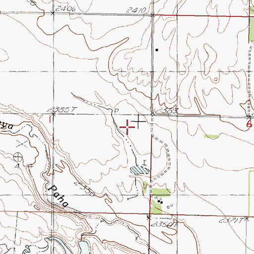 Topographic Map of Okreek Segment, SD