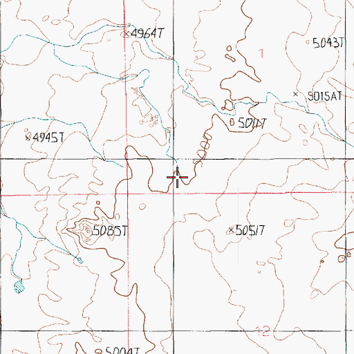 Topographic Map of Oljato Chapter, UT