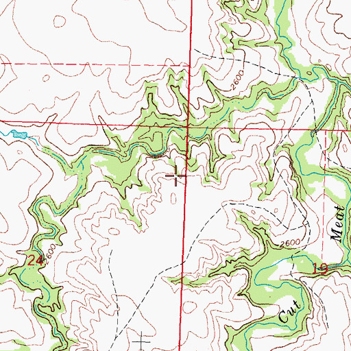 Topographic Map of Parmelee Segment, SD