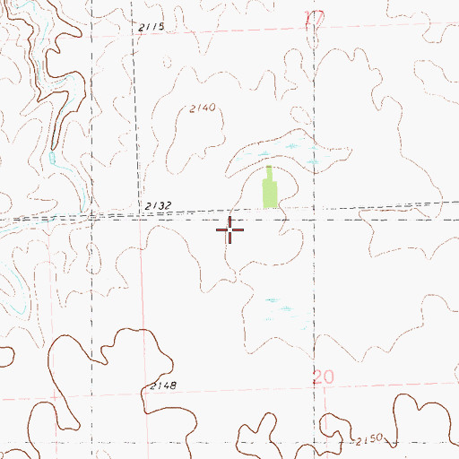Topographic Map of Parshall Segment, ND