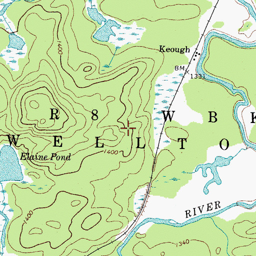 Topographic Map of Passamaquoddy Trust Land, ME