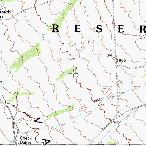 Topographic Map of Pisinemo District, AZ