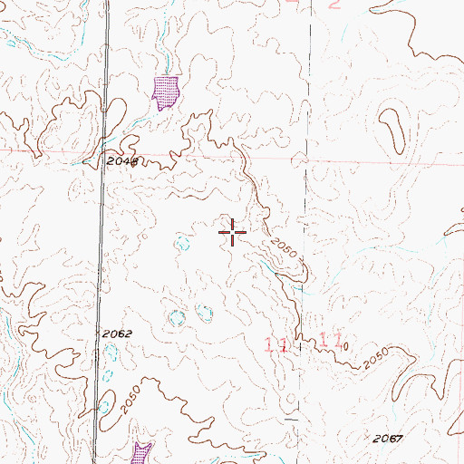 Topographic Map of Rock Creek District, SD