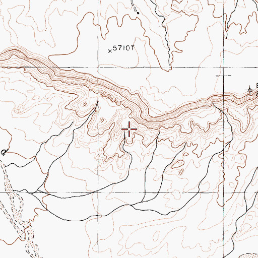 Topographic Map of Round Rock Chapter, AZ