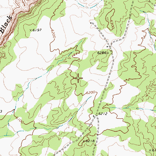 Topographic Map of RU254, AZ