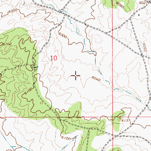 Topographic Map of RU258, AZ