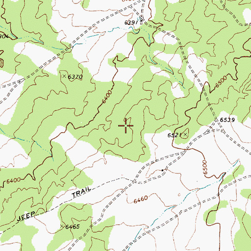 Topographic Map of RU261, AZ