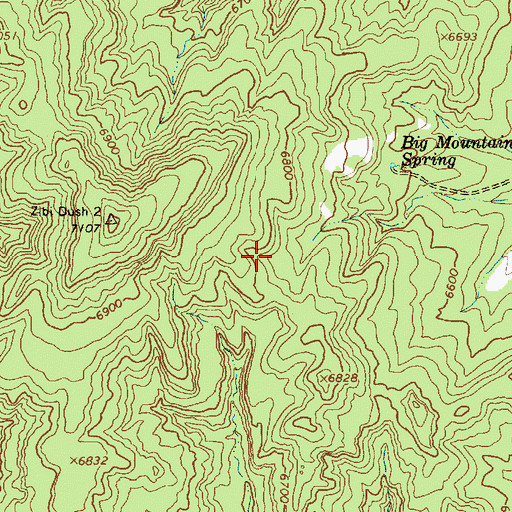 Topographic Map of RU262, AZ