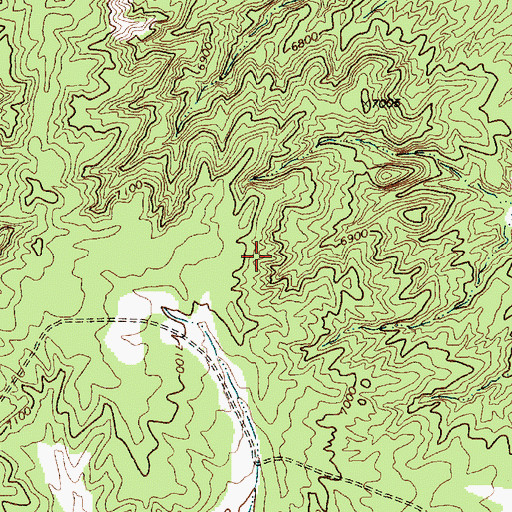 Topographic Map of RU263, AZ