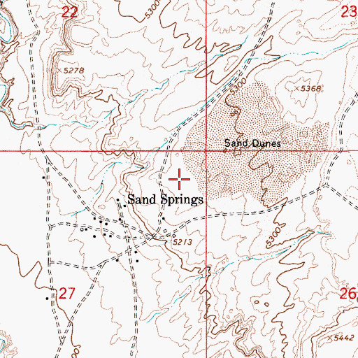 Topographic Map of RU552, AZ