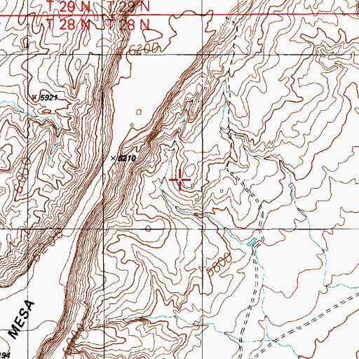 Topographic Map of Sikyatki Ruins, AZ