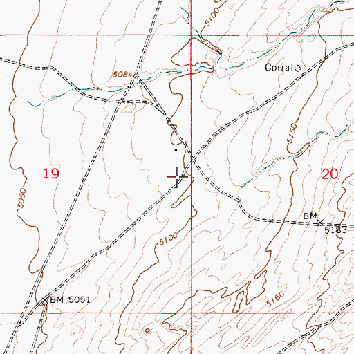 Topographic Map of RU555, AZ