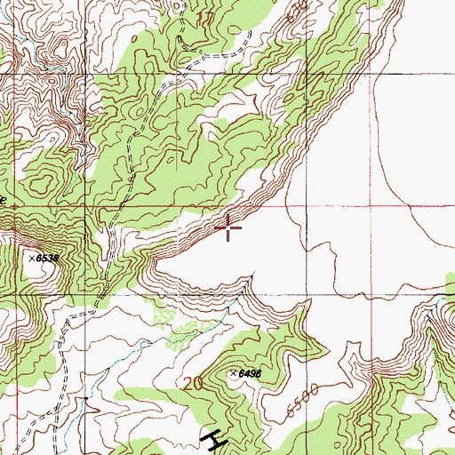 Topographic Map of RU559, AZ