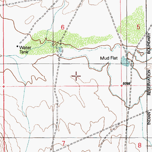 Topographic Map of RU561, AZ