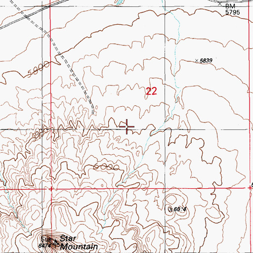 Topographic Map of RU562, AZ