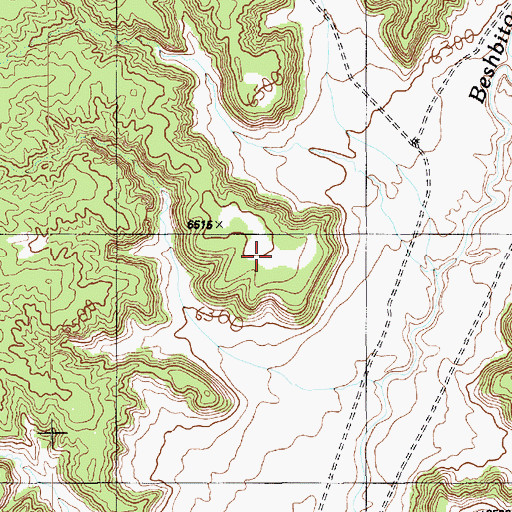 Topographic Map of RU566, AZ