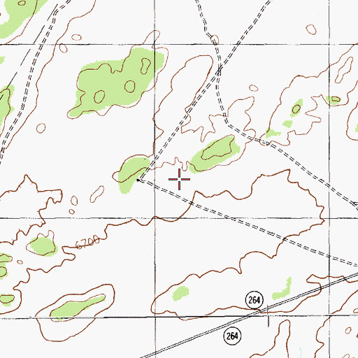 Topographic Map of RU569, AZ