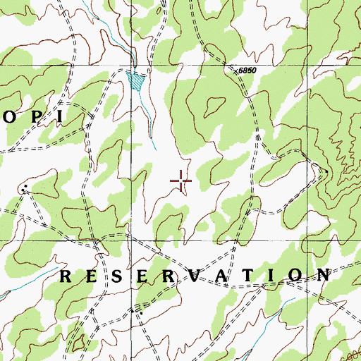 Topographic Map of RU573, AZ