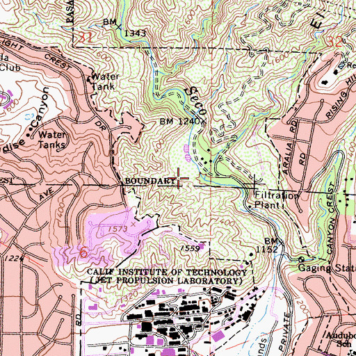 Topographic Map of El Prieto Canyon, CA