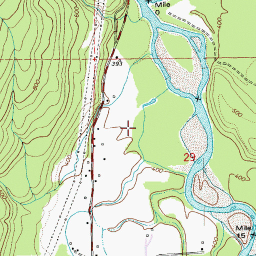 Topographic Map of Sauk-Suiattle Reservation, WA